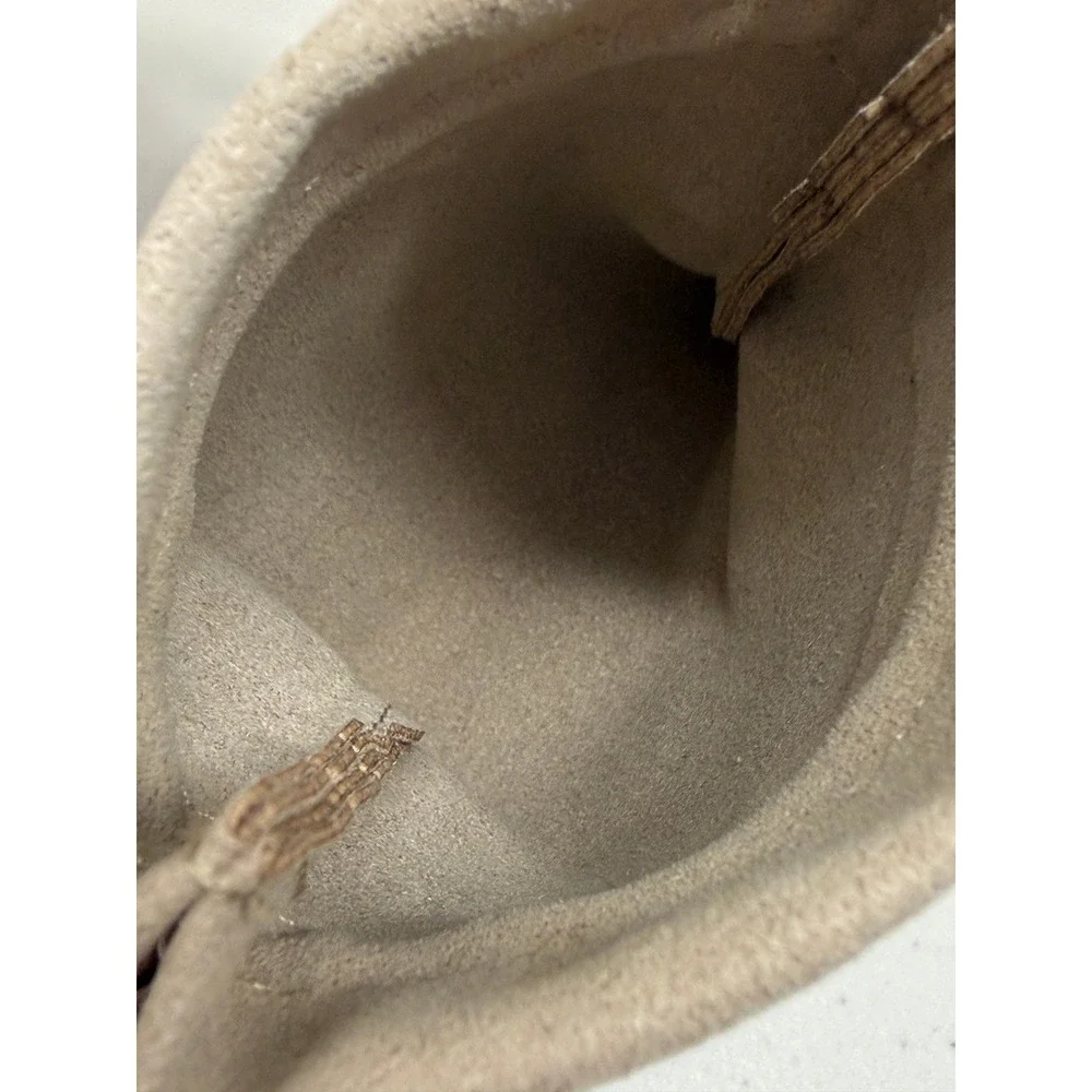 David Yurman Tan Suede Drawstring Jewelry Pouch Small Storage Bag